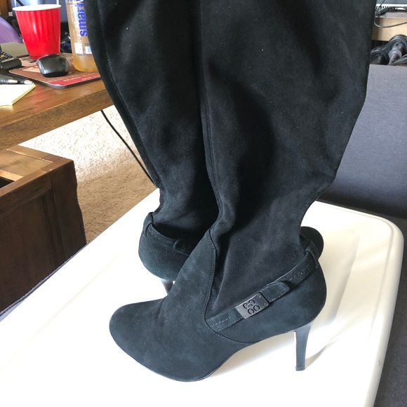 Coach black stretch knee boot - Picture 6 of 6